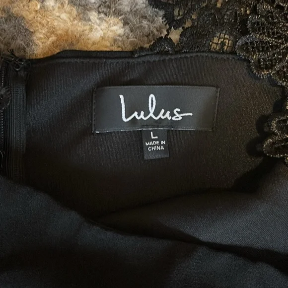 Lulus Visual Treat Black Lace Skater Dress - Picture 3 of 3